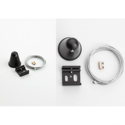 NOVA LUCE - Suspension Kit with 2m wire   9193439  4-WIRES TRACK ✴ Black 