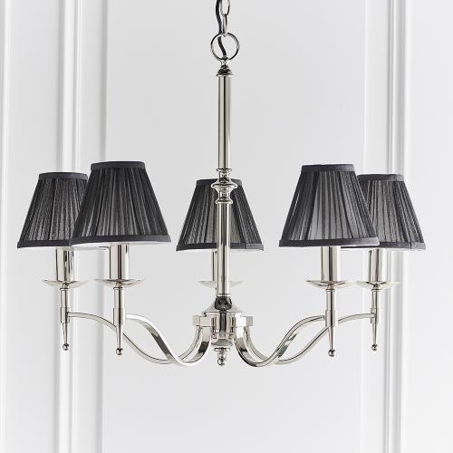 INTERIORS 1900 - chandelier  STANFORD nickel 63637   E14, 5x40W