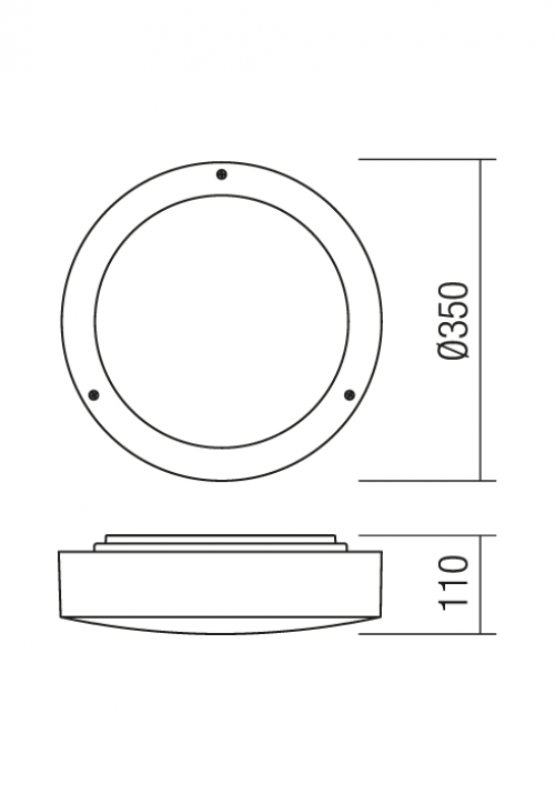 REDO GROUP - wall\ceiling luminaire   UBLO  9425 AP E27 2X42W IP65 WH