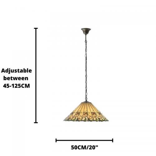 INTERIORS 1900 - pendant luminaire  JAMELIA  64194 E27, 60W
