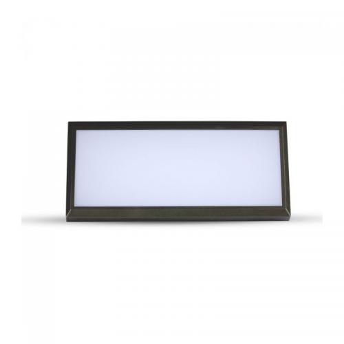V-TAC - 12W Фасаден Аплик Ъглов Черен 6400К IP64 SKU: 6809