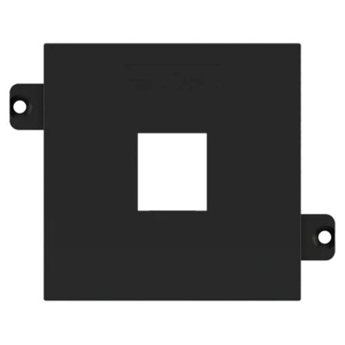 Ekinex - Faceplate for 1x RJ45 Keystone 55x55 Fenix Black Ingo - EK-KSC-1K-FNI