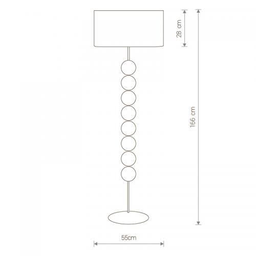 NOWODVORSKI - floor luminaire EDITH 6332