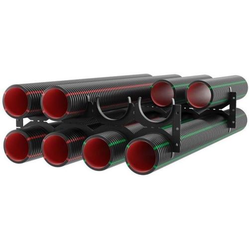 KOUVIDIS - Pipe arranger 8х ф75mm color Black HDPE UV KD6121075