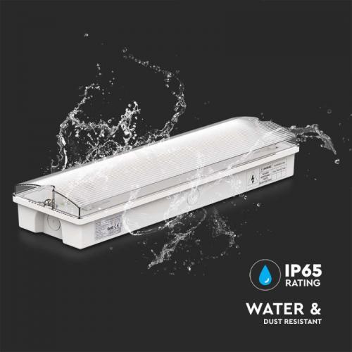V-TAC - 3W LED Emergency Light With Self Test Button 6400K SKU: 7687