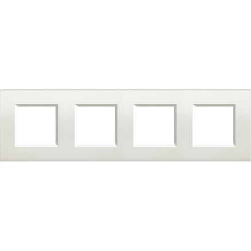 BTICINO - LNA4802M4BI Четворна рамка 4х2М White правоъгълна Livinglight