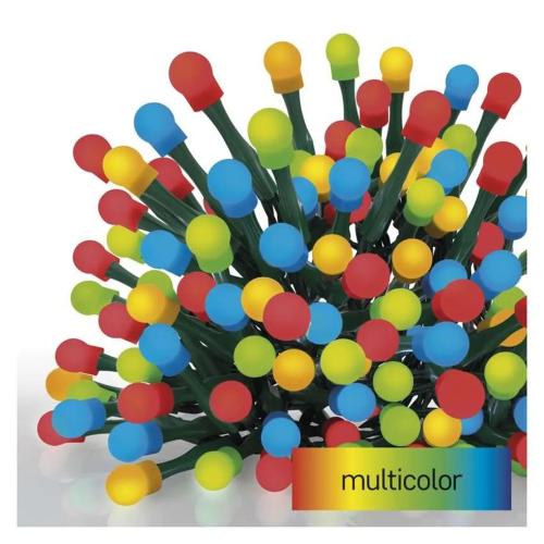 EMOS - Set of Christmas lights 200x LED multicolored 20m IP44 with 8 programs CHERRY D5AM06