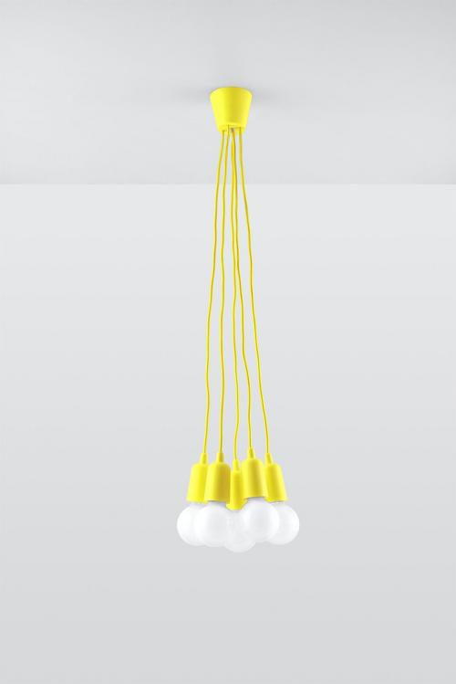 SOLLUX - pendant lamp  DIEGO 5 yellow  SL.0580