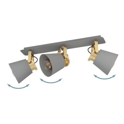 EGLO - spot luminaire TWICKEN 43837 E27, 3x40W