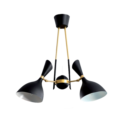ELMARK - MORGAN PENDANT 2xE14 BLACK  955MORGAN2/BL