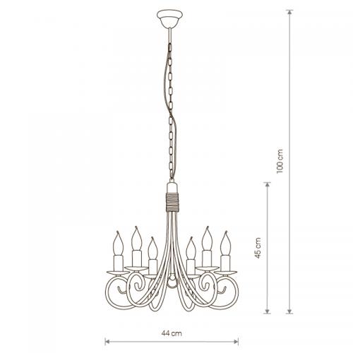 NOWODVORSKI - pendant luminaire SILVERADO VI 5418