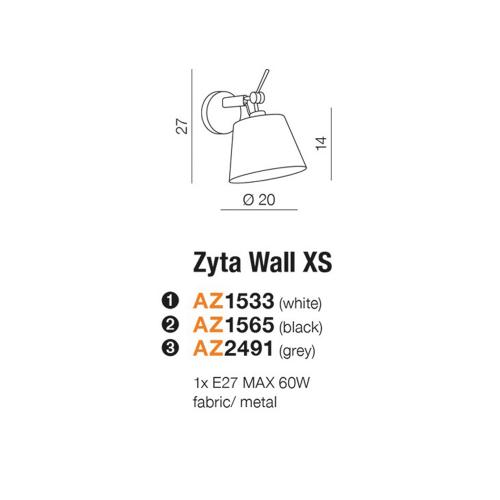 AZZARDO - Аплик ZYTA MB2300-XS-WH / AZ1533