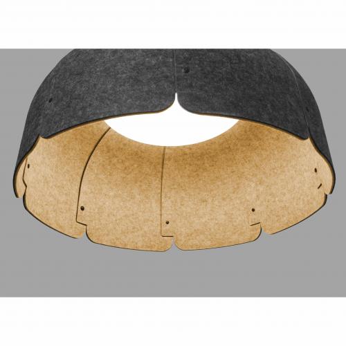 FARO - MUTE LED Brown and dark grey pendant lamp Ref.20102