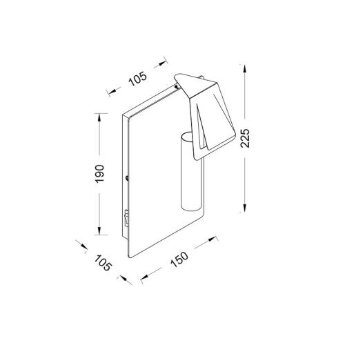 ACA LIGHTING -   WALL & CEILING LUMINAIRES   MXB150021C