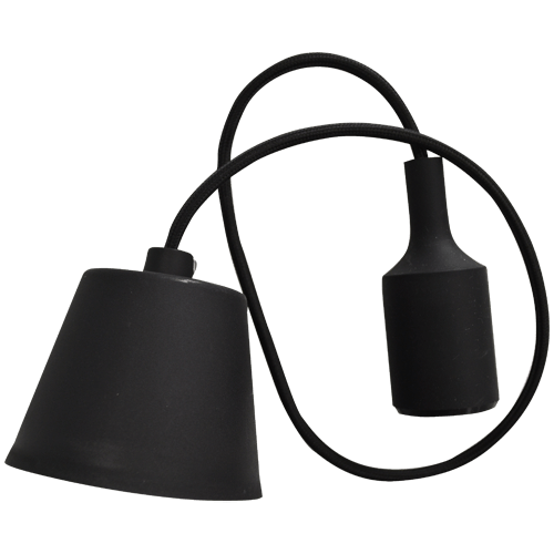 V-TAC - 3478 VT-7228 E27 PENDANT HOLDER-BLACK