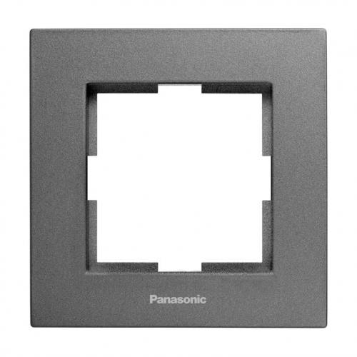 PANASONIC - Единична рамка тъмно сиво Panasonic Karre Plus WKTF0801-2DG