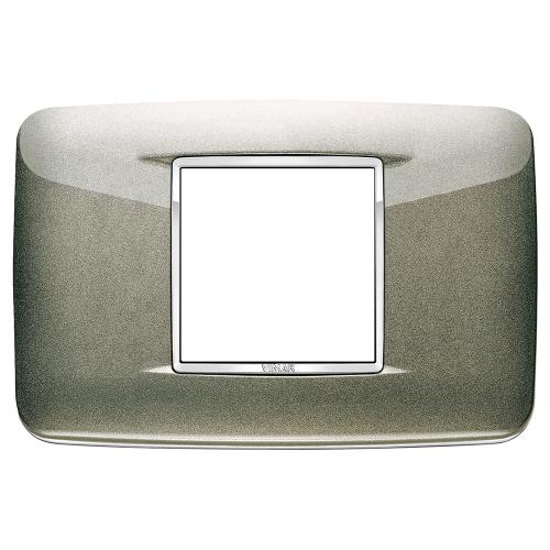 VIMAR - 20682.C08 - Round plate 2centM Bright titanium