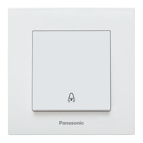 PANASONIC - Push Button with Bell Symbol, Complete WKTC0019-2WH