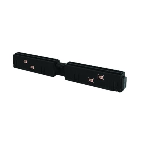 ACA LIGHTING - MADJB MATTE BLACK ADJUSTABLE ELECTRICAL CONNECTOR FOR MAGNETIC TRACK 48V DC