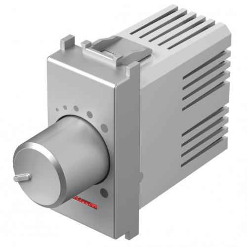 TEM - EM16ES Dimmer rotatable 1-10V 180vA 1M, color Silver matt, Modul