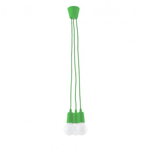 SOLLUX - pendant lamp DIEGO 3 green  SL.0582
