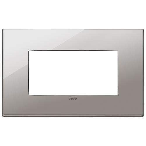 VIMAR - 22654.83 - Eikon Exe Рамка 4М италиански стандарт Black chrome