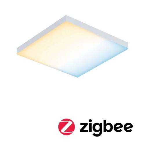 PAULMANN - 79824  LED Panel Smart Home Zigbee 3.0 Velora square 225x225mm◼8.5W◼800lm◼Tunable White◼dimmable✴White matt 