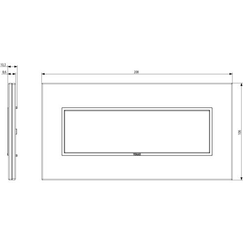 VIMAR - 21657.51 - Eikon EVO Рамка 7М италиански стандарт Carrara white