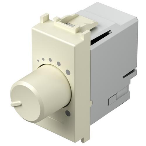 TEM - Димер ротативен R=0-180W LED=0-180VA 1M, цвят Крем гланц, Modul EM14IW