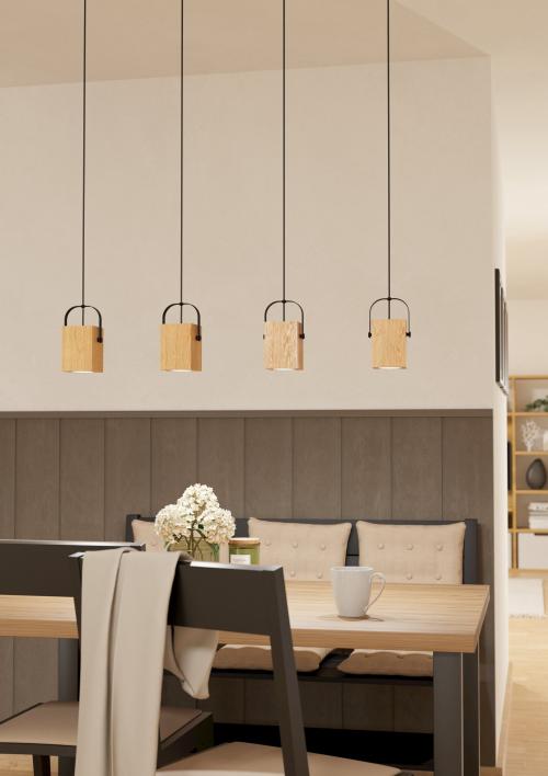 EGLO - pendant luminaire AYLES 43748 GU10, 4X3W