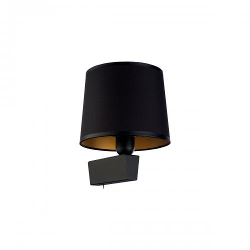 NOWODVORSKI - Wall lamp 8197 CHILLIN I BLACK BL/G • E27 1x10W LED • IP20