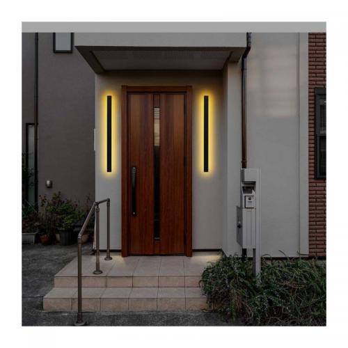 V-TAC - 10W LED Линейна Фасадна Лампа 510x60x50мм 3000K Антрацит IP65 SKU: 10429