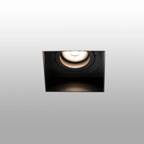 FARO - HYDE Black orientable square recessed lamp without frame Ref.40113