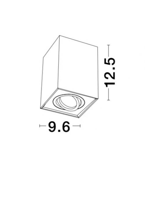 NOVA LUCE - Луна за външен монтаж RENDE 820203 GU10 1x50 Watt 230 Volt IP20 Bulb Excluded Adjustable