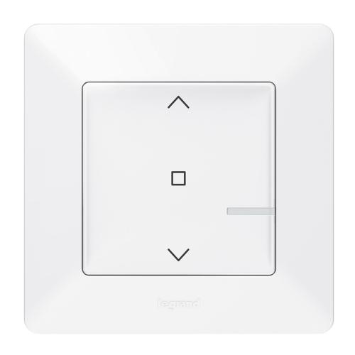 LEGRAND - Свързан ключ за щори жичен Netatmo 752190 Valena Life бяло