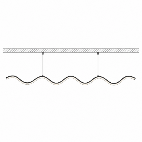 ACA LIGHTING - P114NU огъваем  профил WHIP  с опалов капак