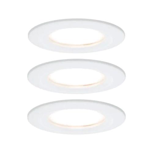 PAULMANN -  93460  LED recessed light Nova Coin basic set rigid IP44 round 78mm Coin✴ white matt