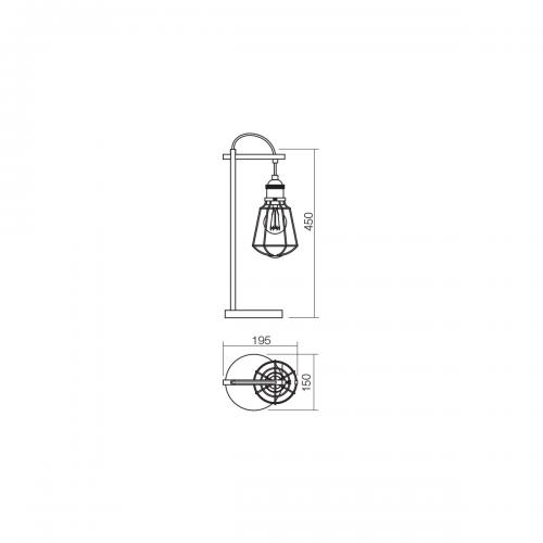 SMARTER - table luminaire  THARU 01-1304 E27, 1 X 42W 