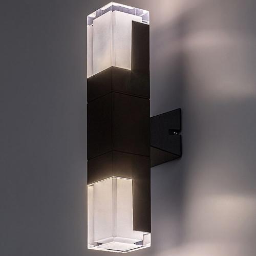 RABALUX - LED Фасаден аплик   77127   DARVAS ⚡ IP54 ⚡  LED 12W ⚡ 830lm ⚡ 2700 / 4000 / 6000К ✴ Черен