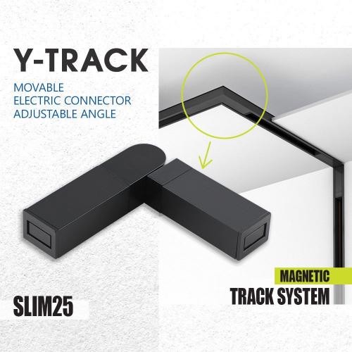 VIVALUX - Електрически конектор Y-Track ∙ подвижен ъгъл за SLIM25 VIV005248