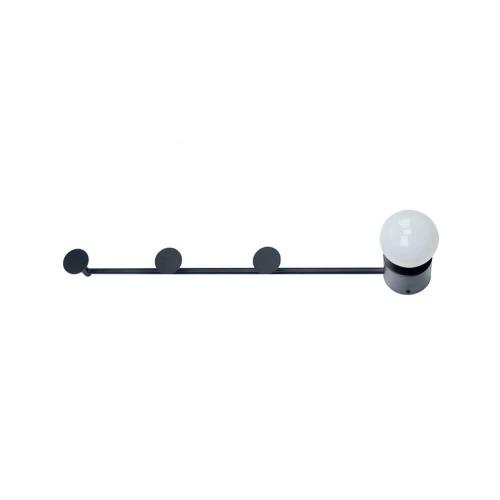 ACA LIGHTING - Аплик със закачалка за дрехи ZM711W66BK