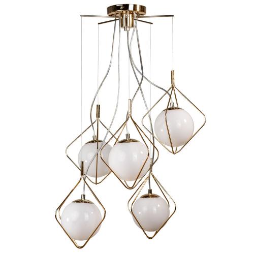 LIS LIGHTING - Полилей DUKE 6010Z-H06 E27, 5x40W, H:90, D:60cm, злато