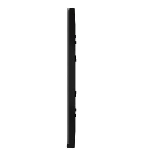 SCHNEIDER ELECTRIC - NU6004V86 vertical cover frame - 2 gangs - 2 x 2 modules - black glass