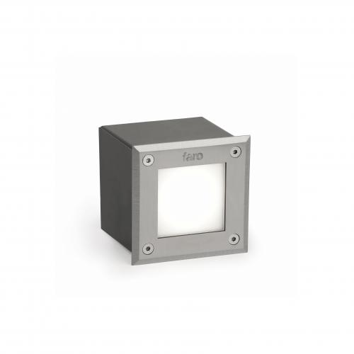 FARO - LED-18 Inox square recessed lamp 6000K Ref.71497N  IP67