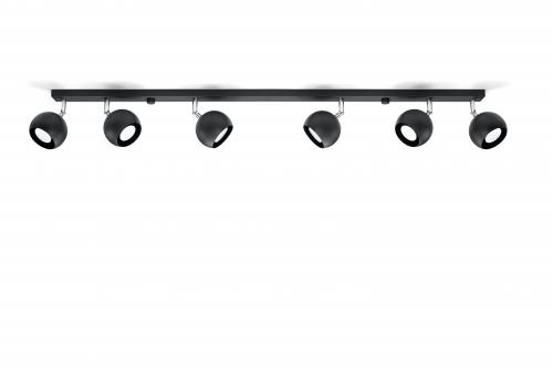 SOLLUX - spot luminaire  OCULARE  6L black  SL.0448