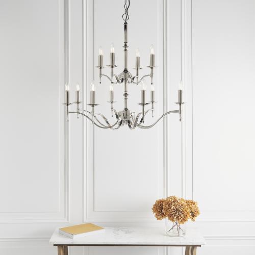 INTERIORS 1900 - chandelier STANFORD  CA1P12N   E14, 12X40W