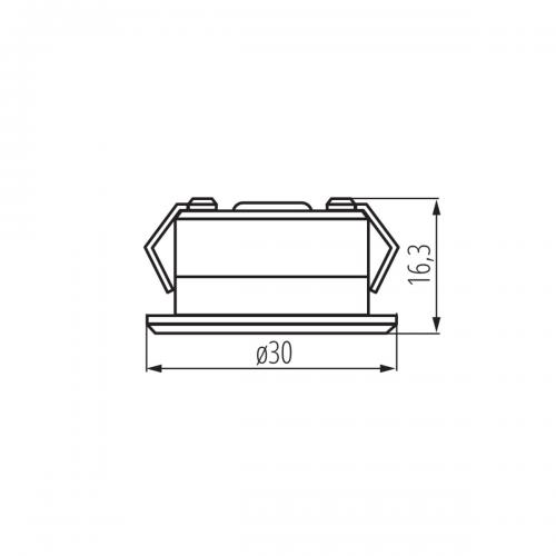 KANLUX - Луна влагозащитена IP65 12V 1W 6500K IMBER LED CW 23521
