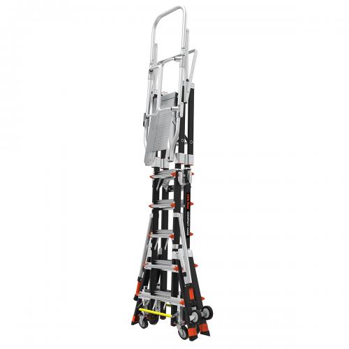 LITTLE GIANT - COMPACT CAGE, 6'-10' Model - ANSI Type IAA - 375 lb Rated, Fiberglass Adjustable Enclosed Elevated Platform  19506-244