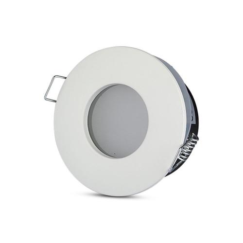 V-TAC - GU10 Корпус Луна Кръг Мат Бяла IP54 SKU: 3613 VT-787