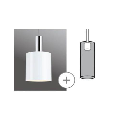 PAULMANN - Абажур 95611 URail shade Tallis 2Easy 160mm ✴ Бял мат